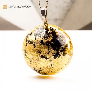 Naszyjnik pół kula  prezent dla żony handmade