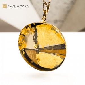 Naszyjnik pół kula  prezent dla żony handmade