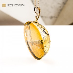 Naszyjnik pół kula  prezent dla żony handmade