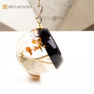Naszyjnik kula z prezent z duszą handmade.