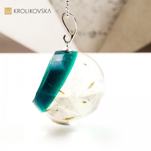 Naszyjnik z dmuchawcem w srebrnej oprawie – wyjątkowy prezent