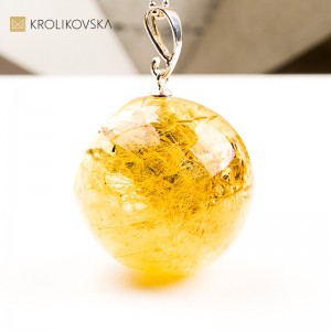 Naszyjnik kula z dmuchawcem w żywicy biżuteria na prezent dla niej