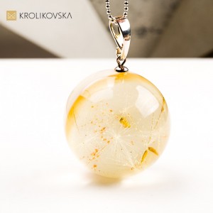 Naszyjnik kula, biżuteria artystyczna prezent na święta