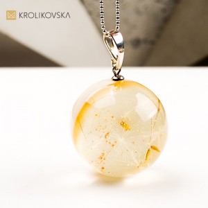 Naszyjnik kula, biżuteria artystyczna prezent na święta