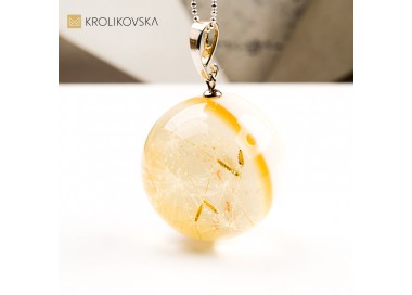 Naszyjnik kula, biżuteria artystyczna prezent na święta