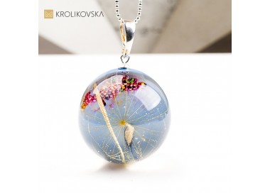 Naszyjnik kula, biżuteria handmade dla niej.