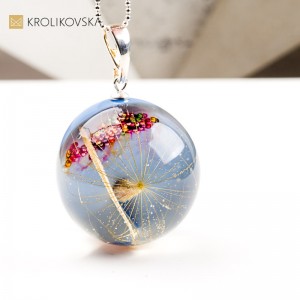 Naszyjnik kula, biżuteria handmade dla niej.