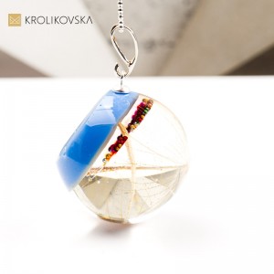 Naszyjnik kula, biżuteria handmade dla niej.