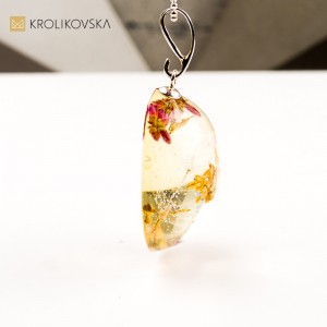 Naszyjnik z dmuchawcem – biżuteria artystyczna pod choinkę