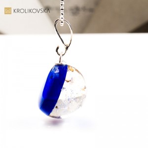 Naszyjnik z dmuchawcem – świąteczna biżuteria handmade