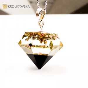 Naszyjnik z wrzosem – biżuteria artystyczna handmade
