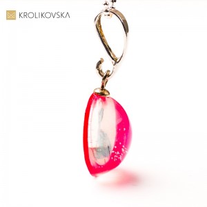 Naszyjnik z ręcznie malowaną grafiką – prezent dla kobiety