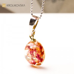 Naszyjnik autorski kwiatowy – unikalne mini dzieło sztuki