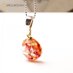 Naszyjnik autorski kwiatowy – unikalne mini dzieło sztuki