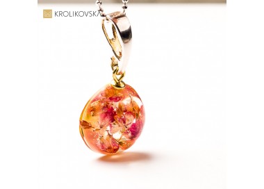 Naszyjnik autorski kwiatowy – unikalne mini dzieło sztuki