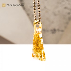 Artystyczny naszyjnik geometryczny, idealny prezent na święta