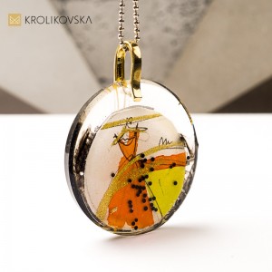 Oryginalny naszyjnik handmade, świąteczny symbol bliskości.