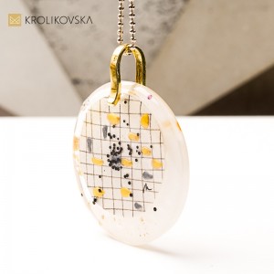 Naszyjnik artystyczny handmade, wyjątkowy upominek.