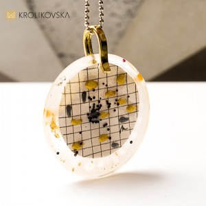 Naszyjnik artystyczny handmade, wyjątkowy upominek.