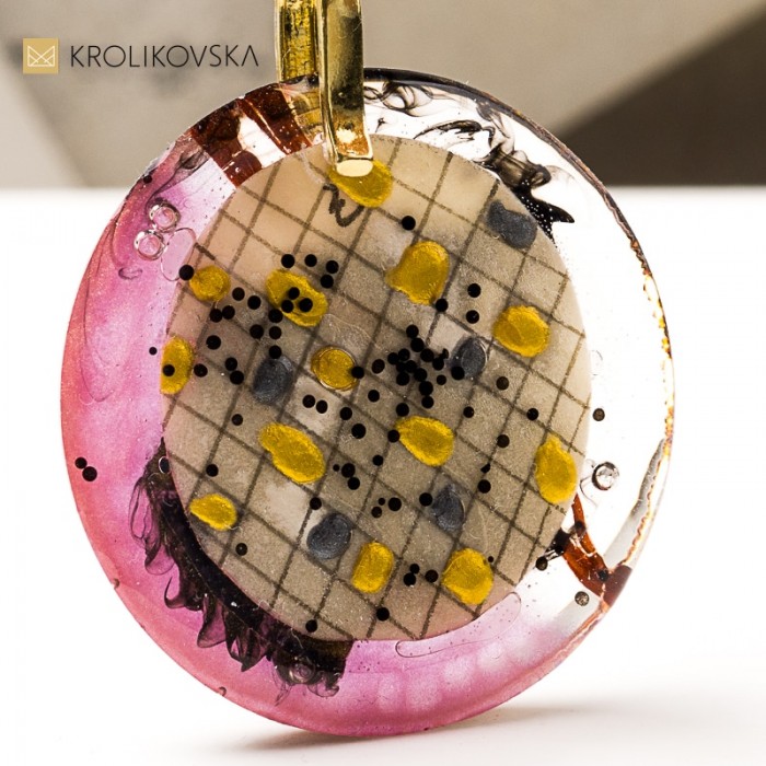 Biżuteria z żywicy handmade, prezent dla przyjaciółki.