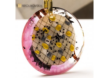 Biżuteria z żywicy handmade, prezent dla przyjaciółki.