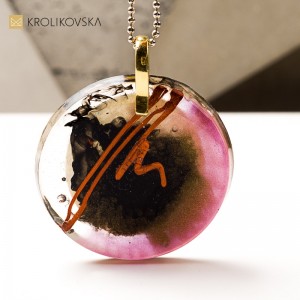 Biżuteria z żywicy handmade, prezent dla przyjaciółki.