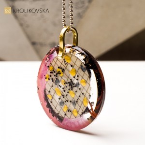 Biżuteria z żywicy handmade, prezent dla przyjaciółki.