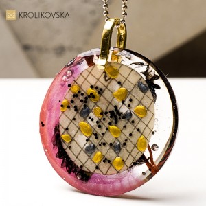 Biżuteria z żywicy handmade, prezent dla przyjaciółki.