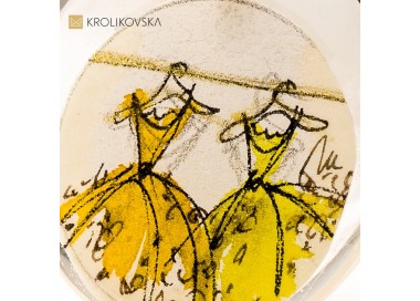 Naszyjnik z żywicy, artystyczna biżuteria premium.