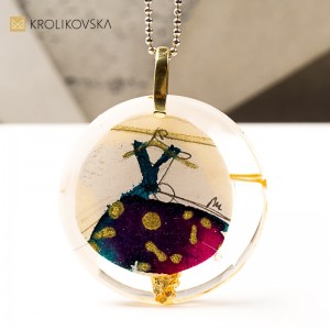 Naszyjnik artystyczny, biżuteria z emocjami.