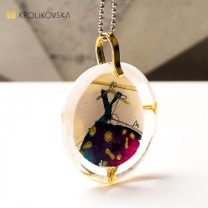 Naszyjnik artystyczny, biżuteria z emocjami.