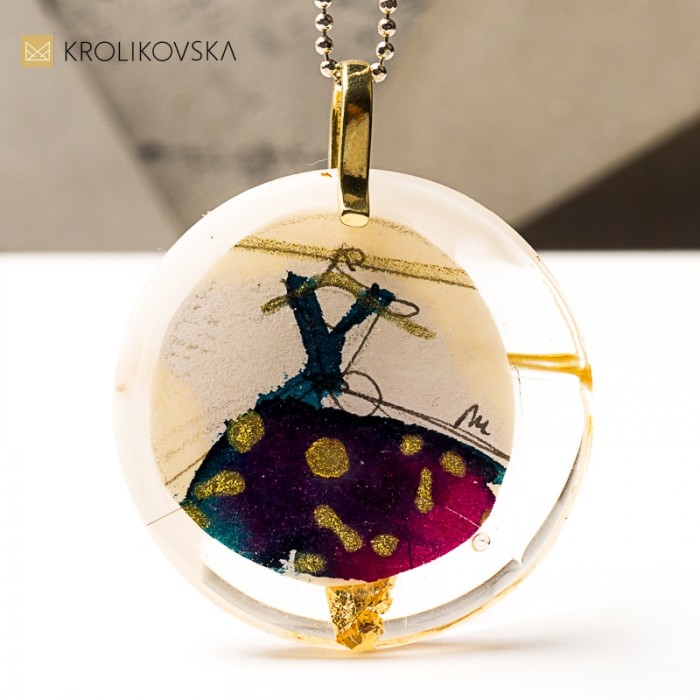 Naszyjnik artystyczny, biżuteria z emocjami.