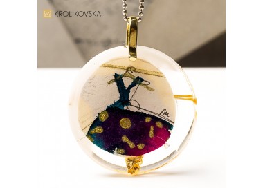 Naszyjnik artystyczny, biżuteria z emocjami.