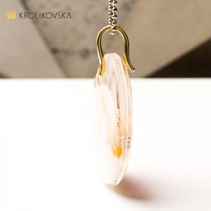 Biżuteria inspirowana naturą, naszyjnik handmade.