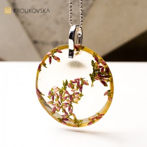 Biżuteria z żywicy, krajobraz w miniaturowej formie.