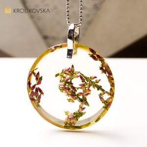 Biżuteria handmade, wyjątkowy prezent z kwiatami.