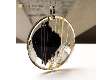 Biżuteria z grafiką,  idealny prezent dla miłośniczki sztuki.