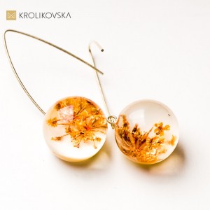 Kolczyki do uszu unikat ręcznie wykonana biżuteria artystyczna.