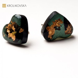 Kolczyki do uszu artystyczne elegancka biżuteria dla niej.