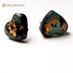 Kolczyki do uszu artystyczne elegancka biżuteria dla niej.