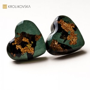 Kolczyki do uszu artystyczne elegancka biżuteria dla niej.