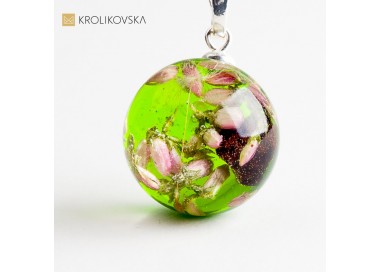 Polski design – naszyjnik z wrzosem.