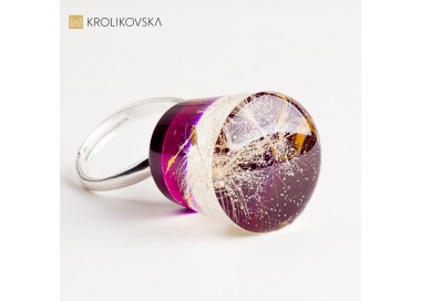 Pierścionek damski z artystycznym wzorem – wyjątkowa biżuteria handmade.