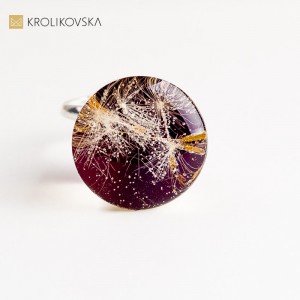Pierścionek damski z artystycznym wzorem – wyjątkowa biżuteria handmade.