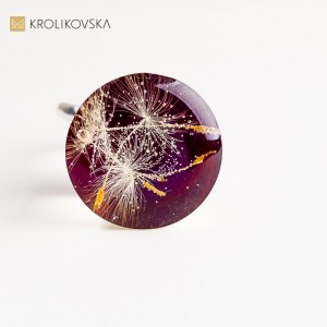 Pierścionek artystyczny dla kobiety – unikatowa biżuteria handmade.1
