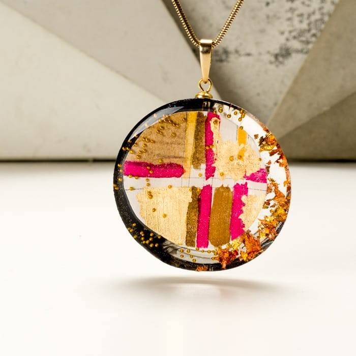 Grafika "Moment", biżuteria artystyczna.