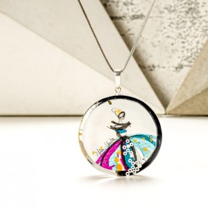 Gustowny naszyjnik- grafika.